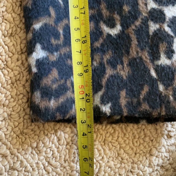 Hinge Double-Breasted Leopard Car Coat XS - Picture 13 of 13